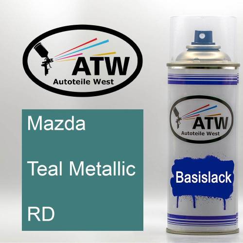 Mazda, Teal Metallic, RD: 400ml Sprühdose, von ATW Autoteile West.